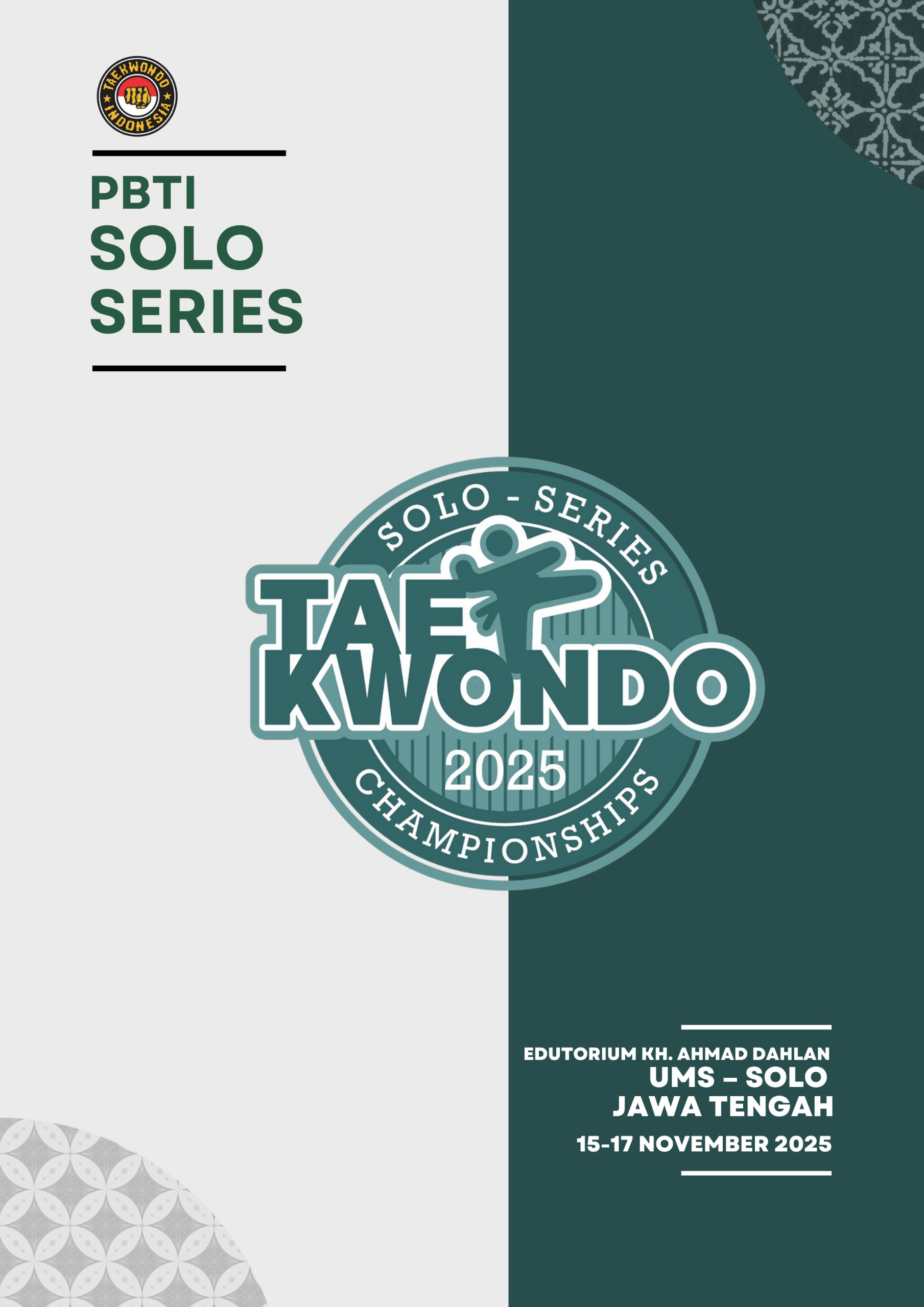 PBTI ~ SOLO SERIES Taekwondo Championship 2025 PBTI - Solo Series 2025